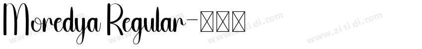 Moredya Regular字体转换